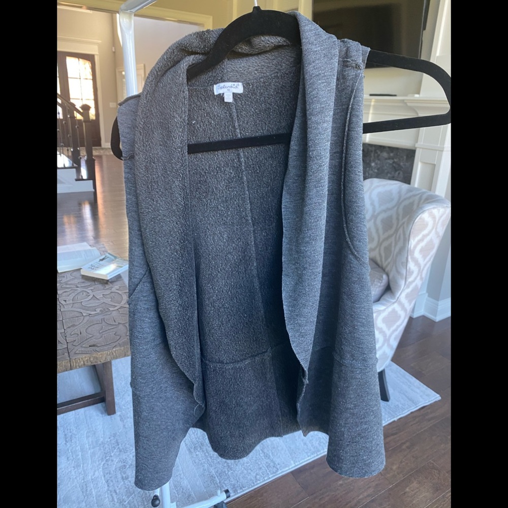 Gray cozy kids girls 10 vest